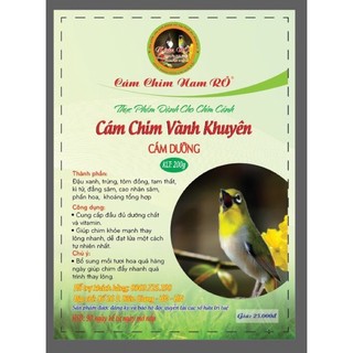 Cám dưỡng chim vành khuyên - nam rô