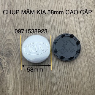 Chụp mâm lazang kia cao cấp giá rẻ vừa tất cả các dòng xe kia kích thước 58mm. giá 1 cái