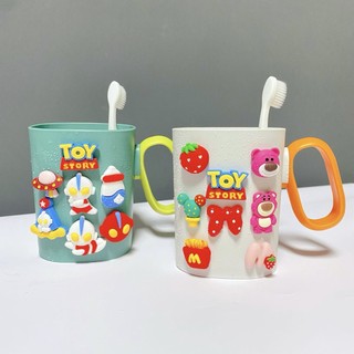 Ly Đánh Răng Ly Uống Nước Cho Bé Kitty Pikachu Kitty Mickey