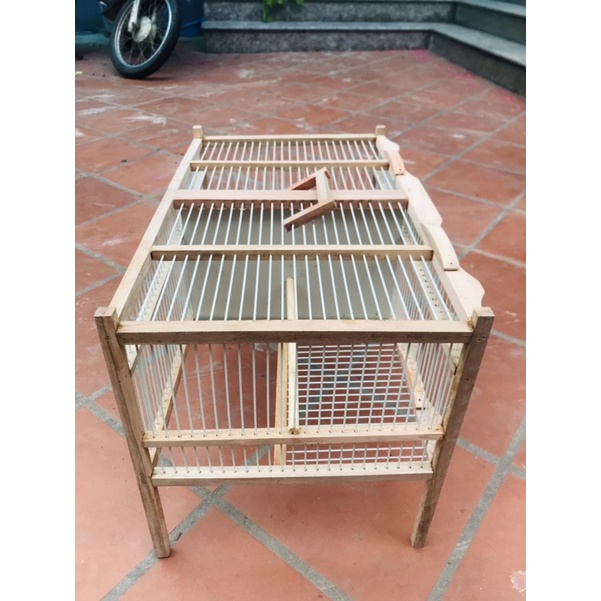 Khung lồng tắm đôi tự giáp.tắm chim mào,mi,choè, khướu..tắm lửa thì bỏ vách ngăn là ok.