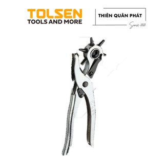 Kìm bấm lỗ da, thắt lưng, dây nịt Tolsen 10101 đa năng kích thước 220mm với đầu bấm tạo lỗ phù hợp