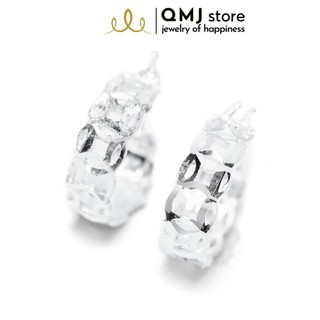 Qmj bông tai kim tiền mo phay siêu sáng!! bạc chuẩn 100% - q285