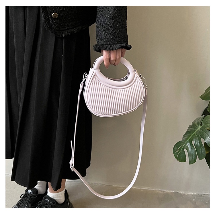 Mischa Túi Xách Da PU Màu Trơn Phong Cách Phương Tây Thời Trang Cho Nữ