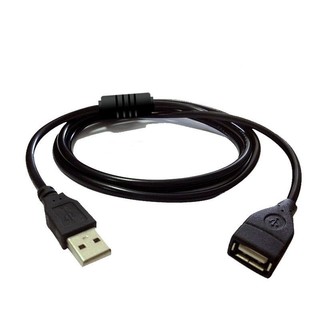 Dây nối dài usb 1.5m, cáp kéo dài usb 2.0 màu đen chống nhiễu, hàng giá rẻ
