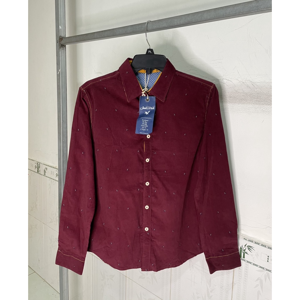 áo sơ mi nhung , phom đẹp độc lạ , vnxk