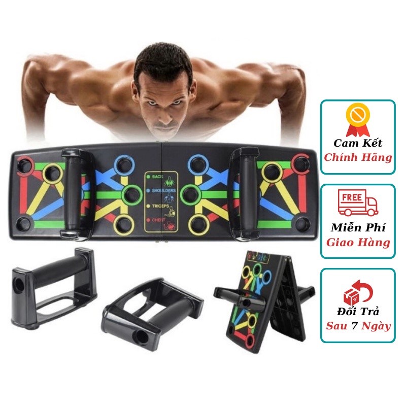 Dụng Cụ Chống Đẩy Đa Năng Push UP, Tập Cơ Ngực Vai Tại Nhà Siêu Tiện Dùng