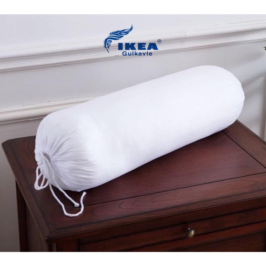 Ruột gối ôm trắng ÉP HƠI 1,1kg IKEA bông gòn tiệt trùng dây rút hai đầu