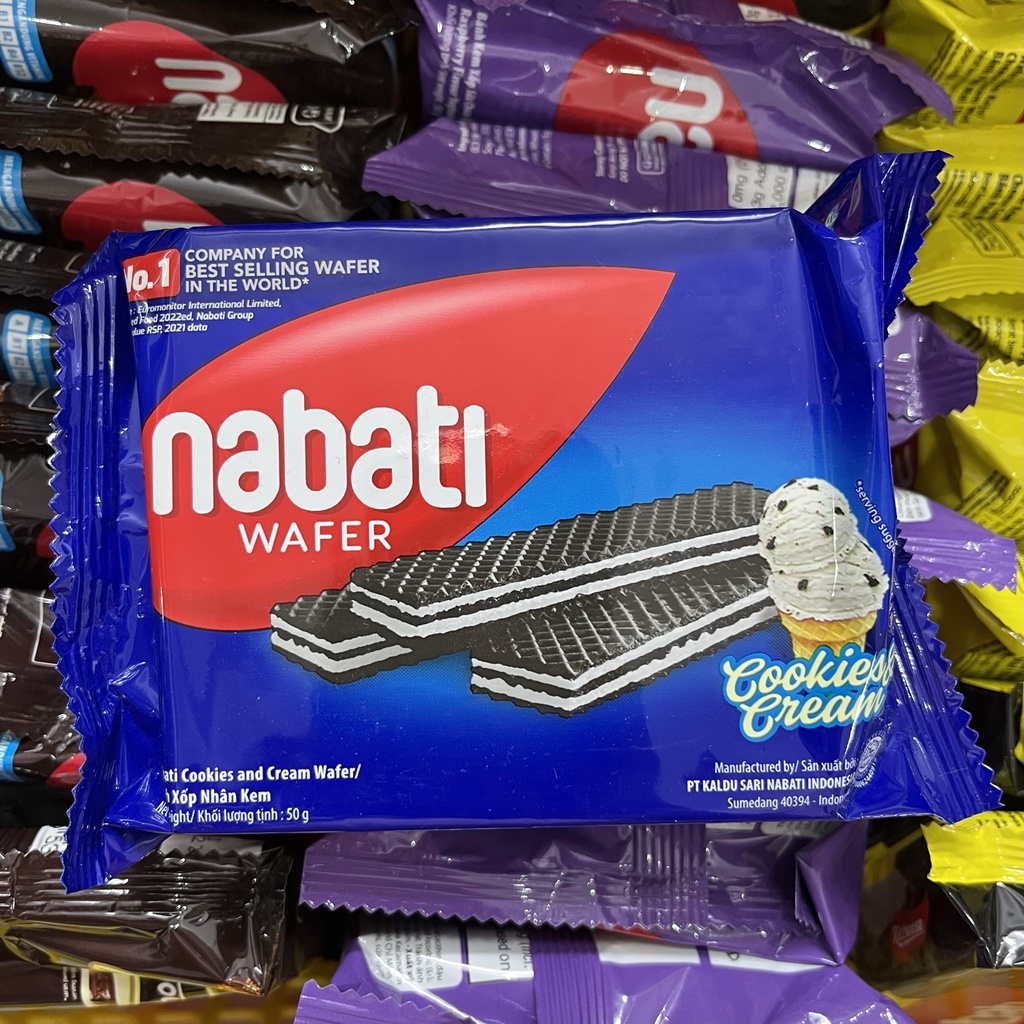 Bánh kem xốp Richoco/Richeese Nabati gói 50g