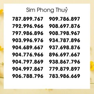 Sim mobifone: phong thuỷ thu hút tài lộc may mắn - sim tiêu diêu - t01