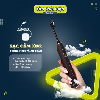 Bộ SẠC BRUSHIE- ĐẾ CỐC SẠC nhanh cảm ứng từ Bàn chải điện Brushie