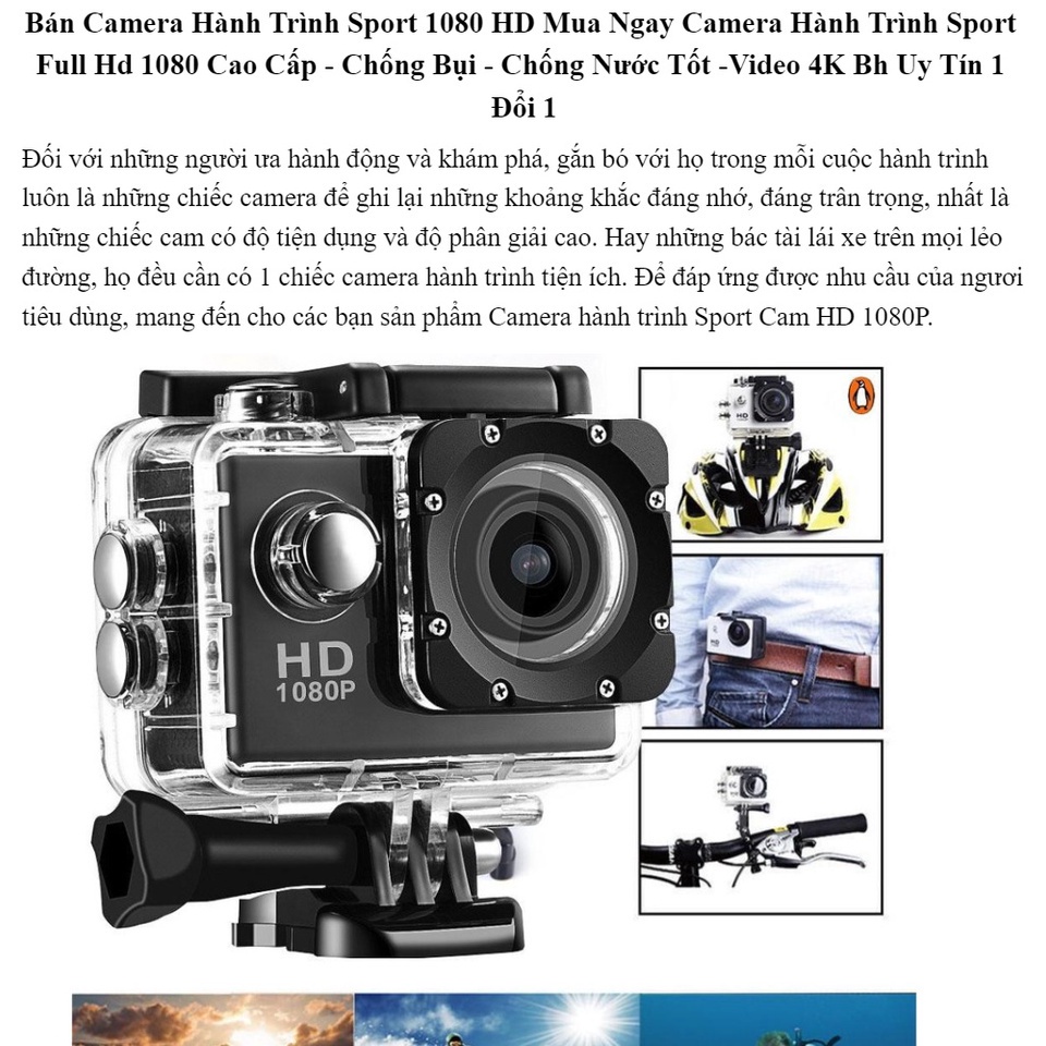Máy ảnh thể thao chống nước Máy ảnh lặn DV thể thao ngoài trời đa chức năng Video hình ảnh, máy ghi âm lái xe | BigBuy360 - bigbuy360.vn