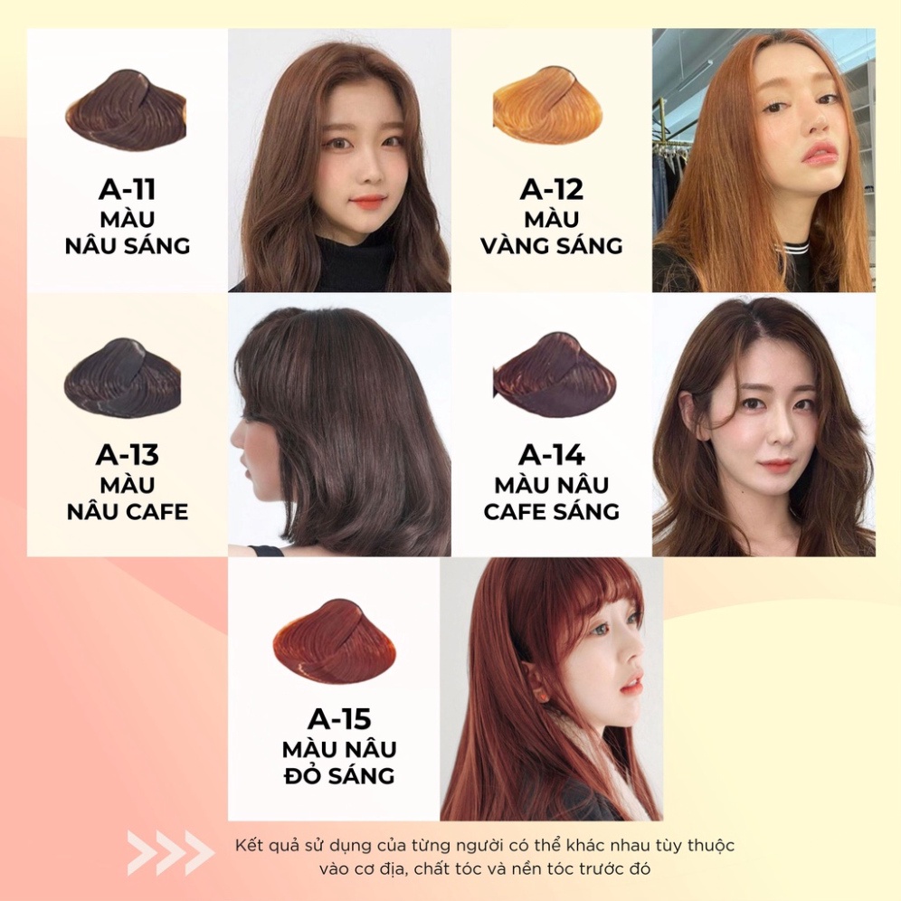 Thuốc Nhuộm Dưỡng Tóc CHAMIS 30 màu thời trang - Không Đau Rát Da Đầu, Giúp mềm mại, bóng mượt - Tuýp 60g