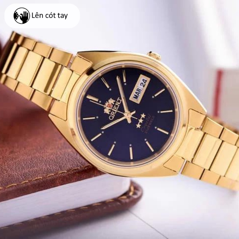 Đồng hồ Orient Watch 3 Star FAB0000 nam cơ automatic lên cót tay mặt kính chống xước dây thép đeo tay cao cấp chính hãng