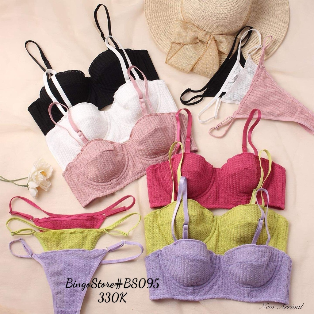 Bộ đồ lót mỏng Pastel BS095