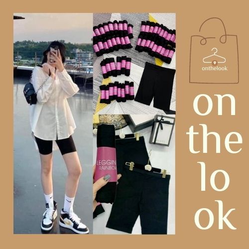 Quần legging lửng thái💥Quần legging ngố, đùi thái cạp chun, co giãn, siêu mịn💥 Legging tôn mông, quần tập GYM, thể thao