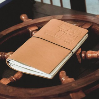 [Midori A5] Sổ Tay Bìa Da, Sổ Bìa Da Size Midori Notebook A5 (Có sẵn 3 ruột sổ & Charm Trang Trí)