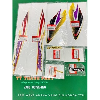 Bộ tem wave nhỏ 2002 - 2003 vàng lốc trắng zin