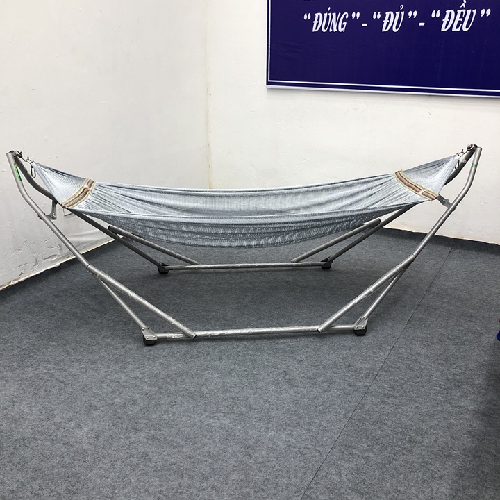 Bộ võng xếp Duy Lợi thép sơn tĩnh điện cỡ lớn sử dụng võng lưới cán thép nhiều màu
