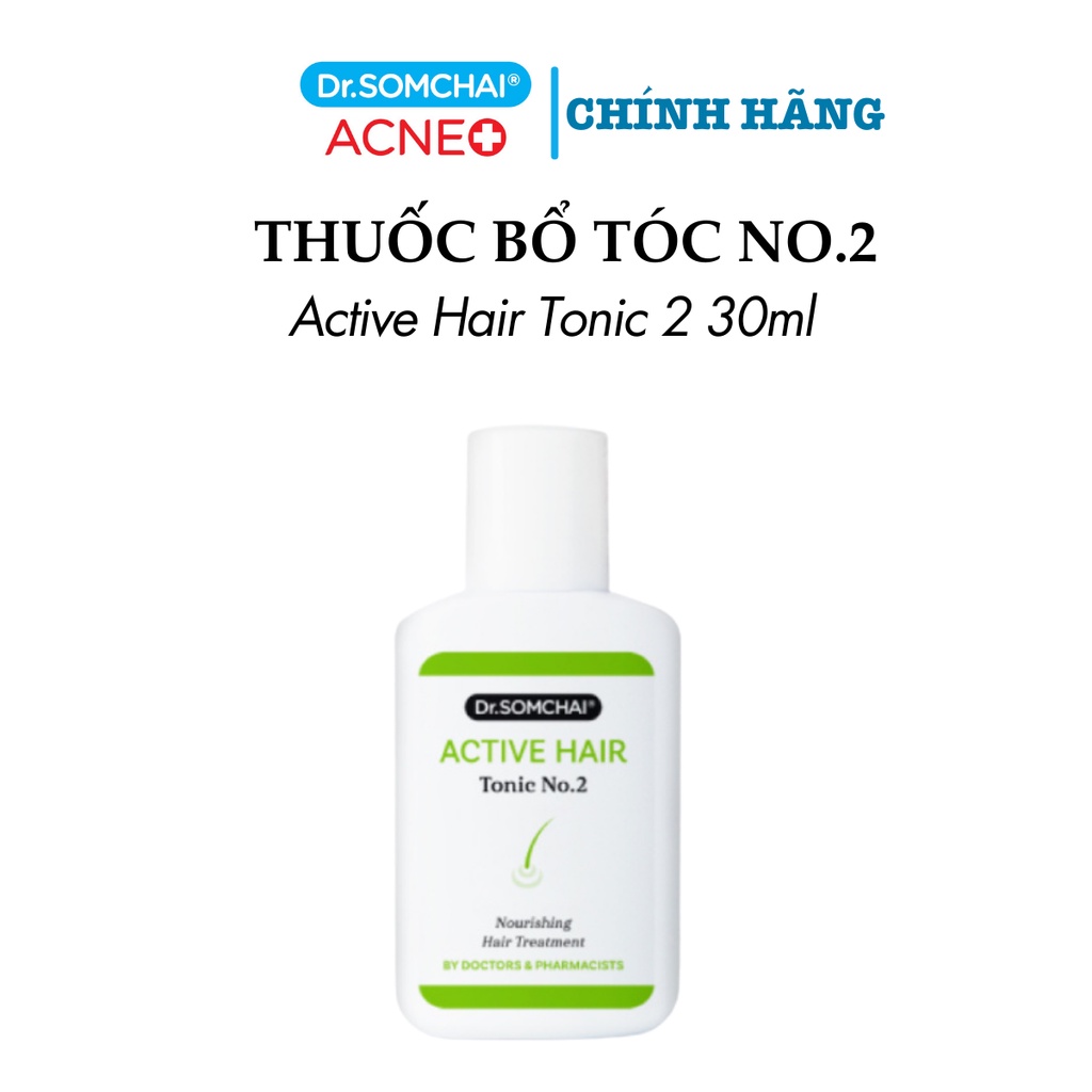 Lotion nuôi dưỡng tóc Dr.Somchai ACTIVE HAIR TONIC NO.2 cung cấp collagen kích thích mọc tóc