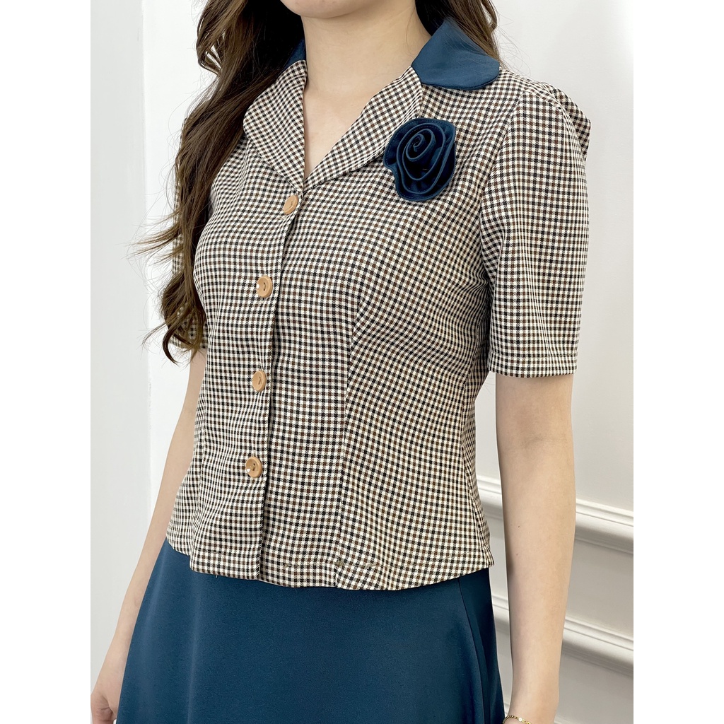 Bộ vest nữ công sở ( Áo vest + chân váy ) set vest chân váy chất liệu Xước Hàn, và chéo ý cao cấp Emvy Fashsion S96