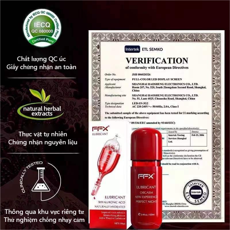 Gell bôi trơn nữ hỗ trợ khô hạn gel bôi nước kéo dài ướt  bôi trơn  êm ái  100ML