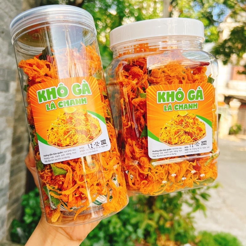 Khô Gà Lá Chanh Đặc biệt 500gr gà sấy khô ngon - Top Shop Food Đồ Ăn Vặt