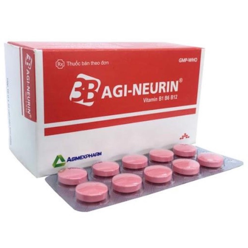 ( Bổ sung vitamin 3B( B1,B6,B12) Agineurin h100v