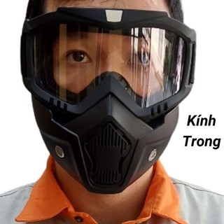 Mặt nạ bảo hộ siêu nhẹ màu trắng trong