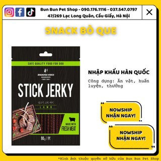 Snack bánh thưởng cho chó mèo thịt Cừu Que Hàn Quốc Stick Jerky Lamb Meat 90g