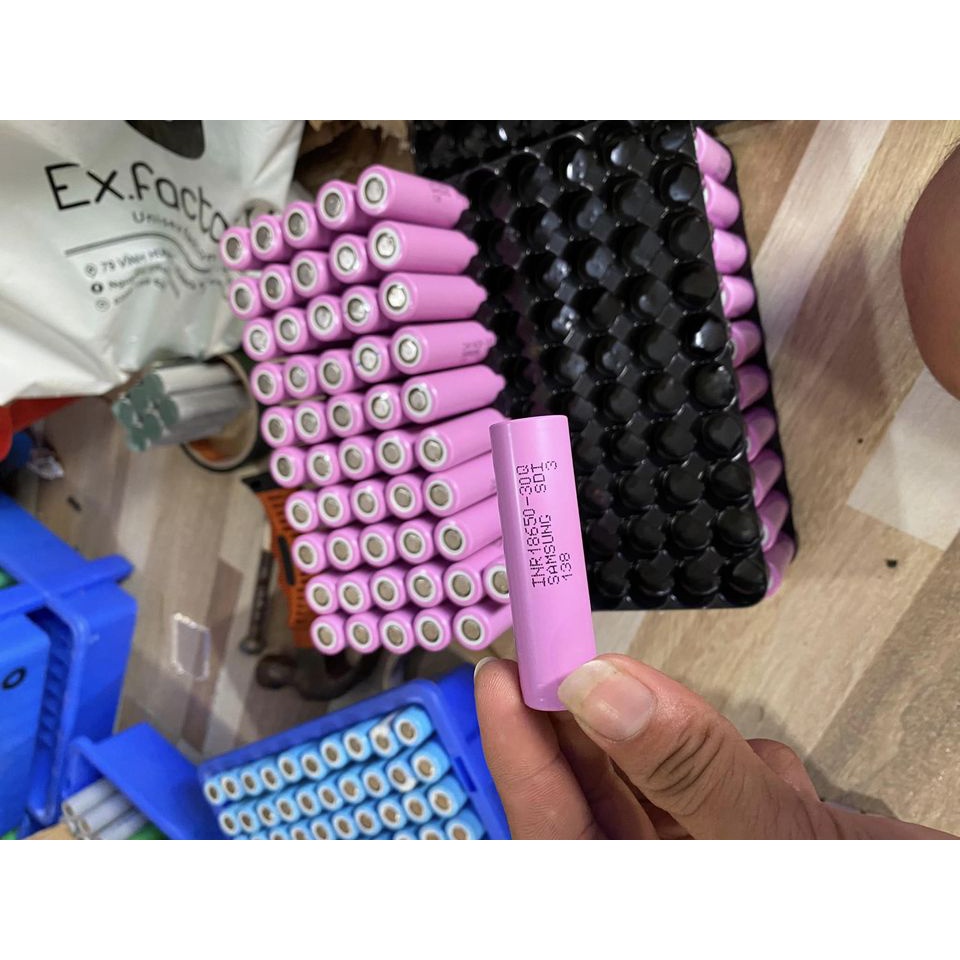 Pin 18650 30Q Samsung INR 18650, pin lap top, pin sạc dự phòng dung lượng cao