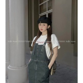ĐẦM YẾM JEANS HAI DÂY