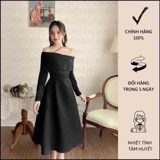Đầm Dự Tiệc Trễ Vai Tay Dài  - C0689