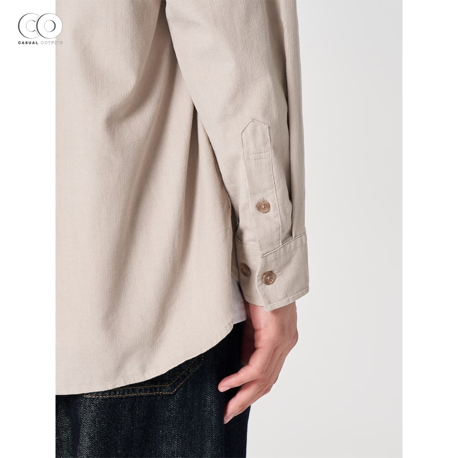 Áo sơ mi tay dài 8seconds nhung tăm - 2 Màu