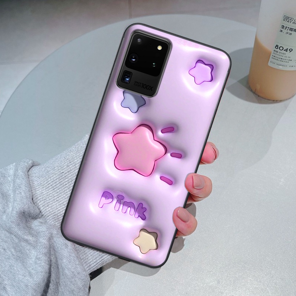 Ốp Samsung S20 Ultra in phẳng hiệu ứng 3D giả nổi siêu thật, cực xinh, cá tính