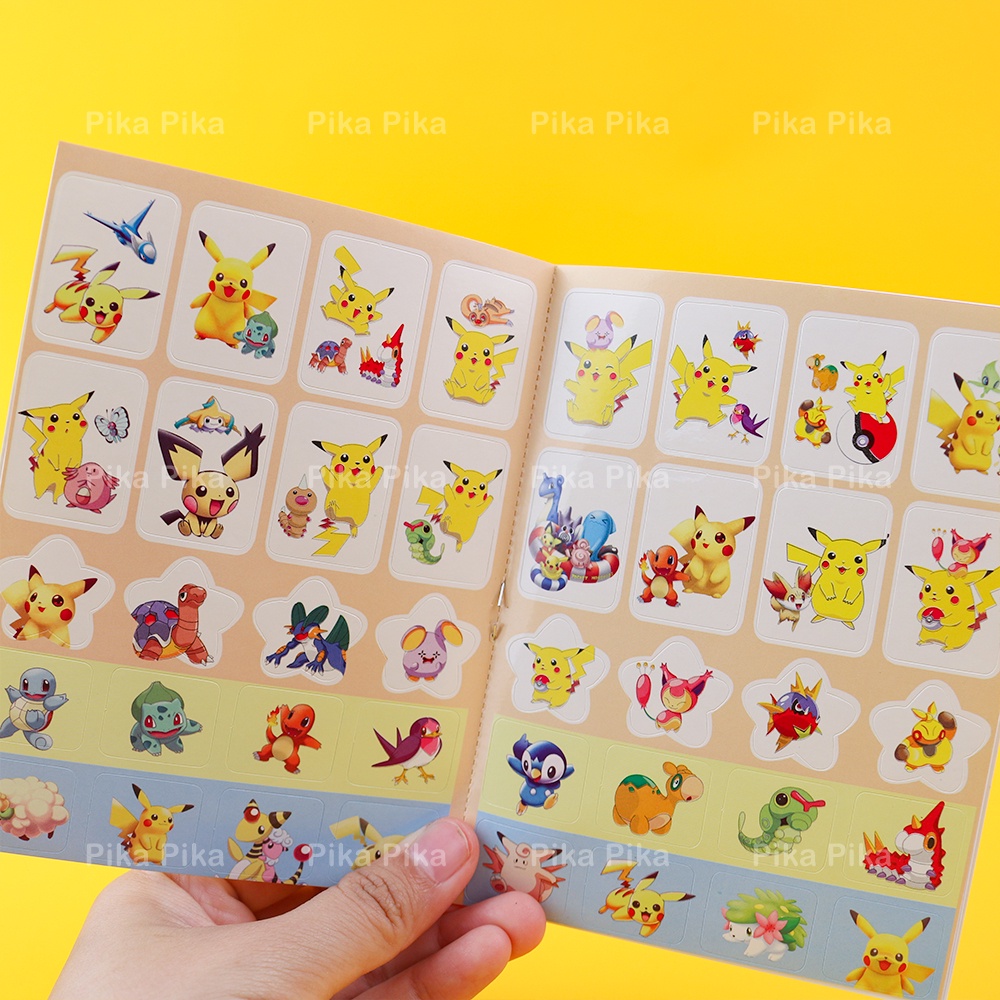 Set sticker tô màu giải trí Pikachu Pokemon dễ thương cute TooYoo BK00374