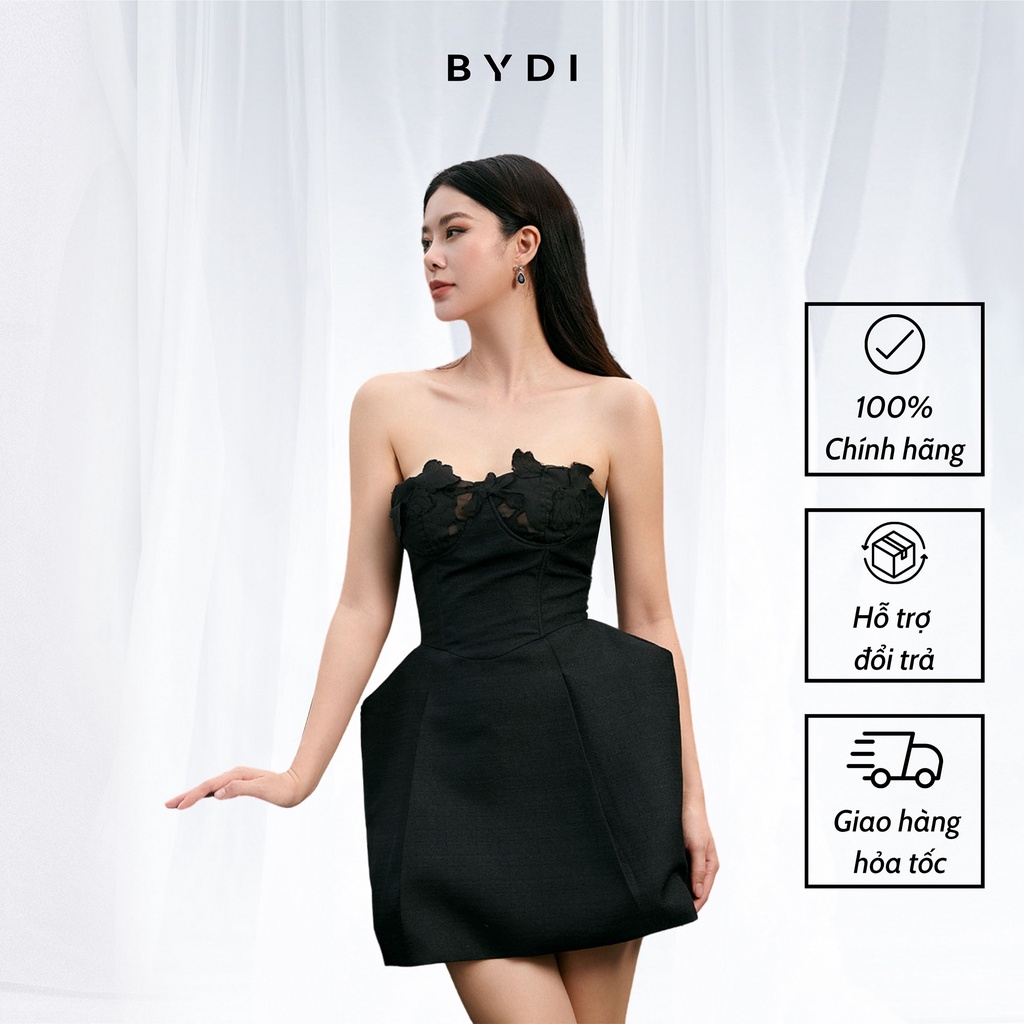 Váy Nữ Dáng Ngắn Dự Tiệc BYDI Design Đầm Cúp Ngực Thiết Kế Cách Điệu Ngực BYDI Fashion | TISCI DRESS TD001