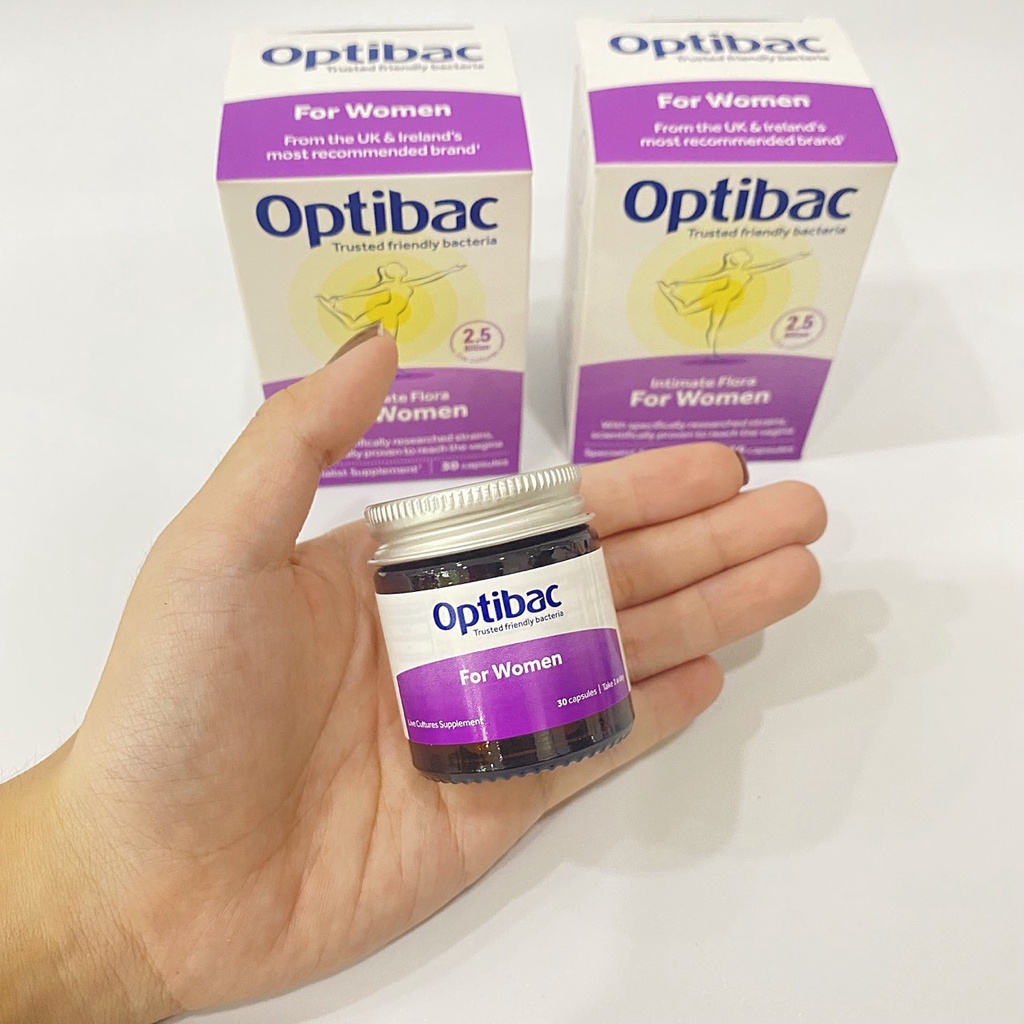 Men Vi Sinh Optibac Probiotics For Women Hộp 30V Dành Cho Phụ Nữ, ngăn viêm phụ khoa, nhiễm trùng đường tiết niệu