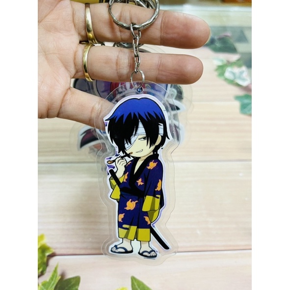 Móc khoá Gintama 3 móc khách/ Móc treo anime Gintama