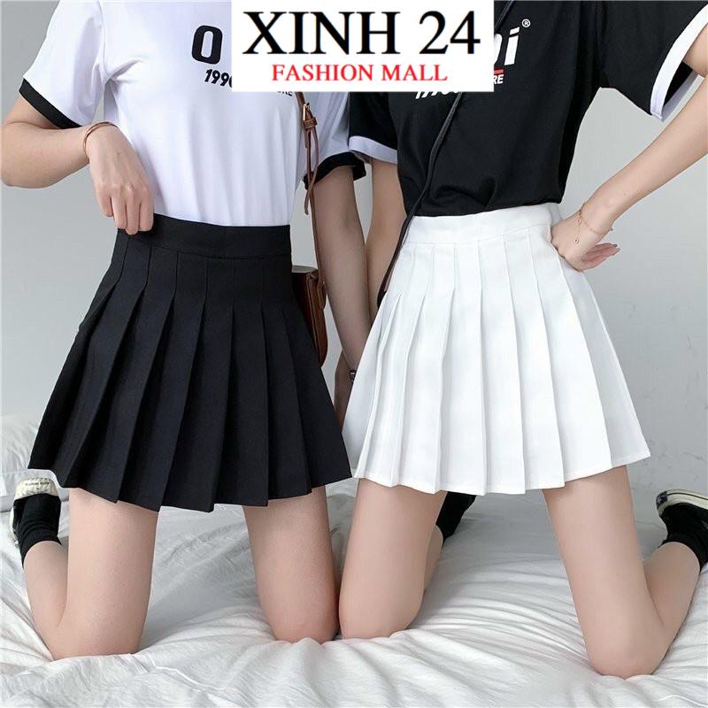 Chân váy xếp ly, Chân váy tennis Xinh 24 dáng chữ A thiết kế lưng cạp cao xòe sexy gợi cảm