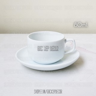 Chén uống trà sứ trắng Bát Tràng