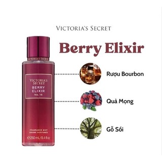 ✨ Xịt thơm Body Mist 𝐕𝐢𝐜𝐭𝐨𝐫𝐢𝐚'𝐬 𝐒𝐞𝐜𝐫𝐞𝐭 𝐁𝐞𝐫𝐫𝐲 𝐄𝐥𝐢𝐱𝐢𝐫
