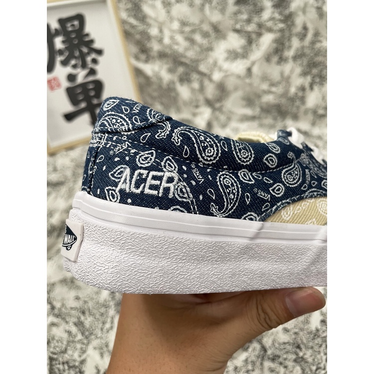 Hàng order xuất dư ***Vans Acer Ni Sp White and Blue Cashew Flower Unisex