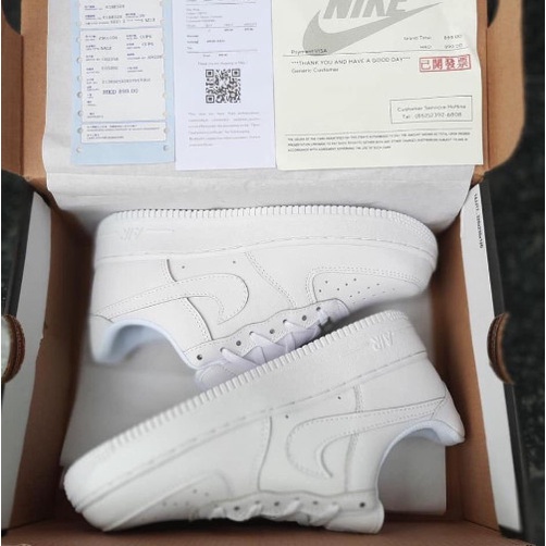 Giày Nam Nữ AF1 Trắng, Giày Sneaker Air Force 1 Trắng Đế Độn Chiều Cao Dành Cho Học Sinh Sinh Viên FuLL