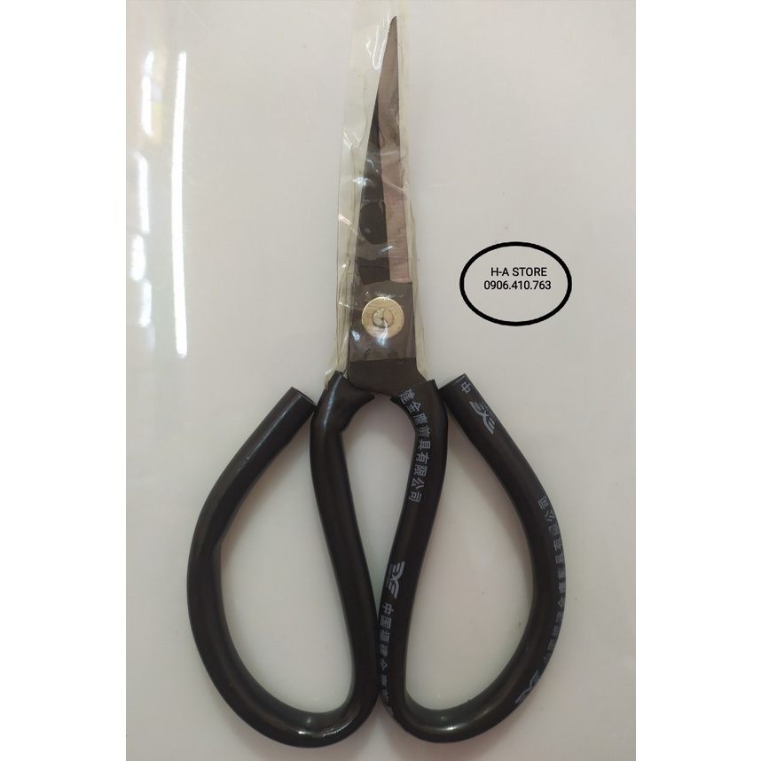 Kéo mỏ cong cắt đế giày dép cao su siêu bén màu đen