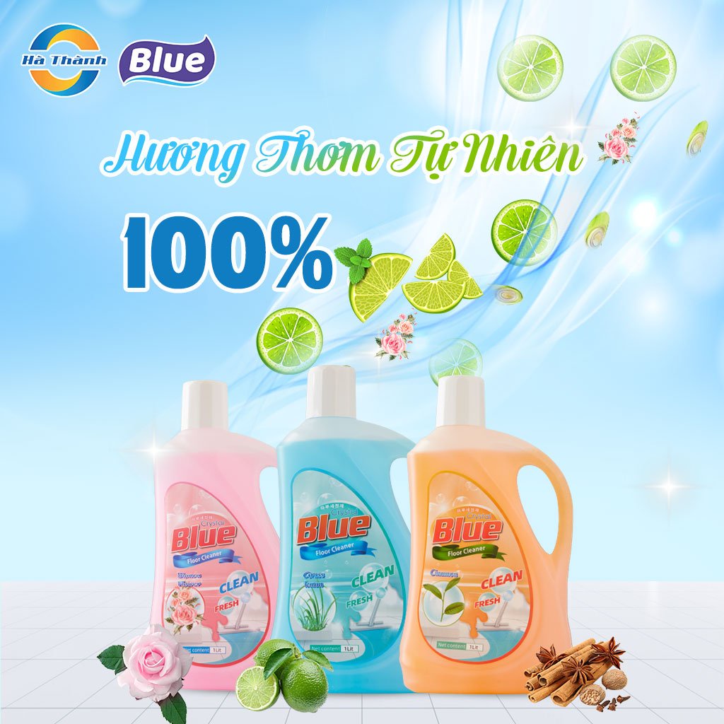 ♥️FREESHIP♥️ Nước thơm lau sàn nhà  Blue 1000 ml chuyên dùng cho khách sạn