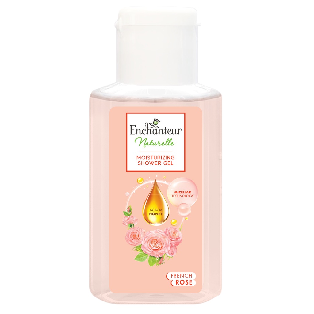  Sữa tắm dưỡng da Enchanteur Naturelle hương hoa hồng Pháp 60ML