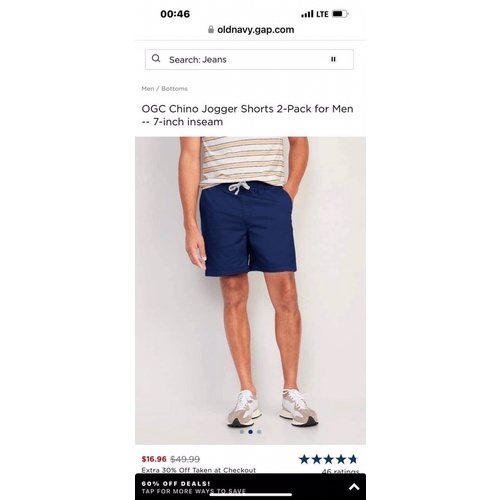 quần đùi kaki GAP & OKD navy xuất xịn