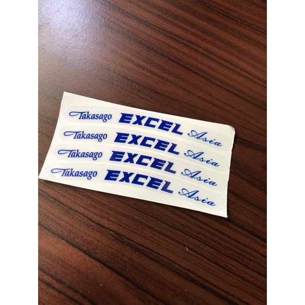 Tem Chỉ Mâm Excel Trắng Xanh Decal