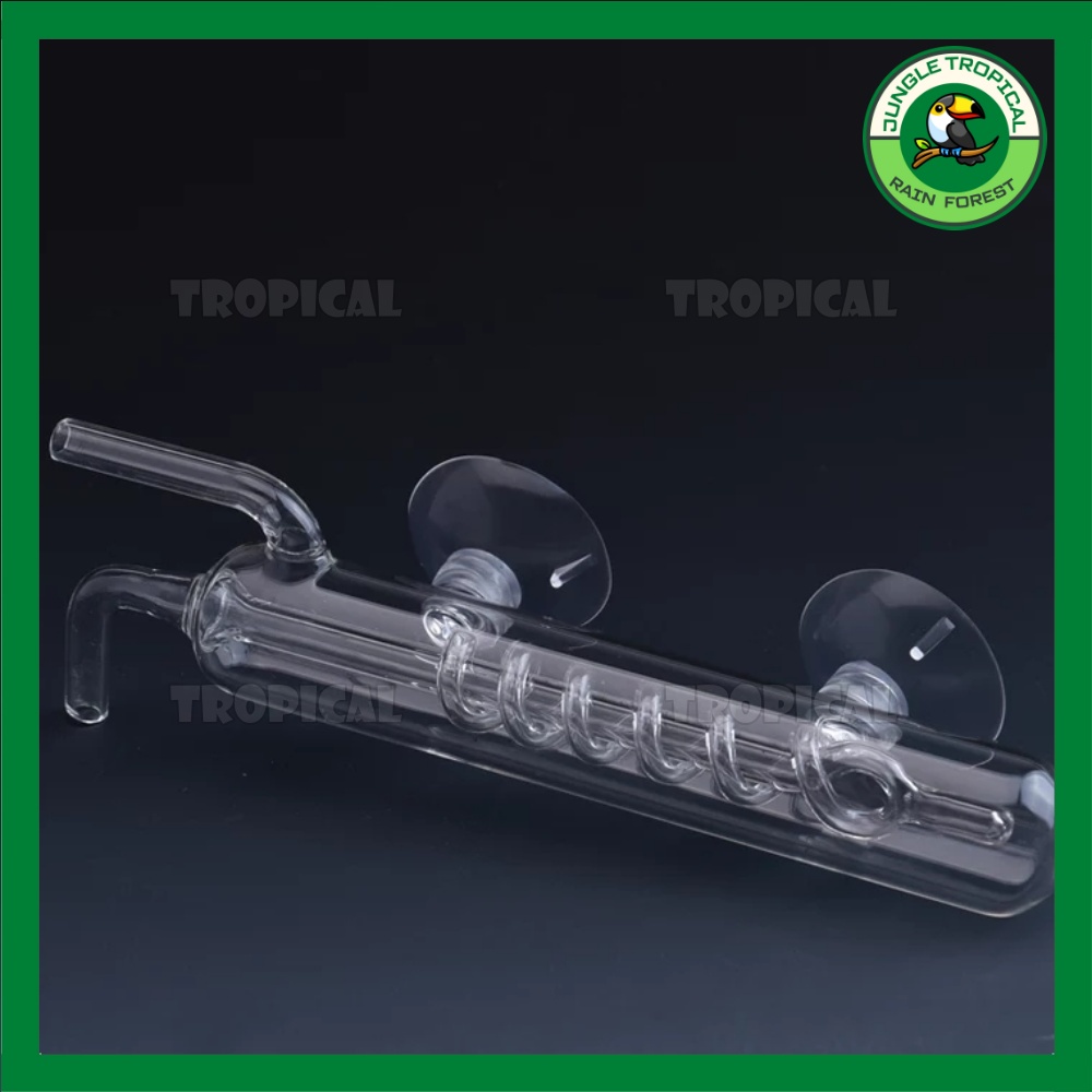 Đếm giọt CO2 thủy tinh xoắn ốc kiểu dáng ADA