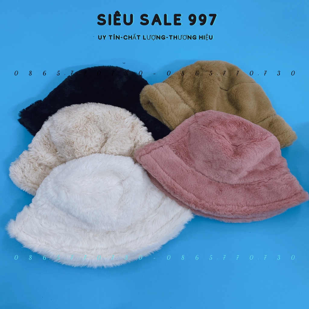 MŨ TAI BÈO QUẢNG CHÂU TRƠN CHẤT LÔNG THỎ MỊN MỀM MẠI THỜI TRANG NỮ CÓ DÂY ĐIỀU CHỈNH